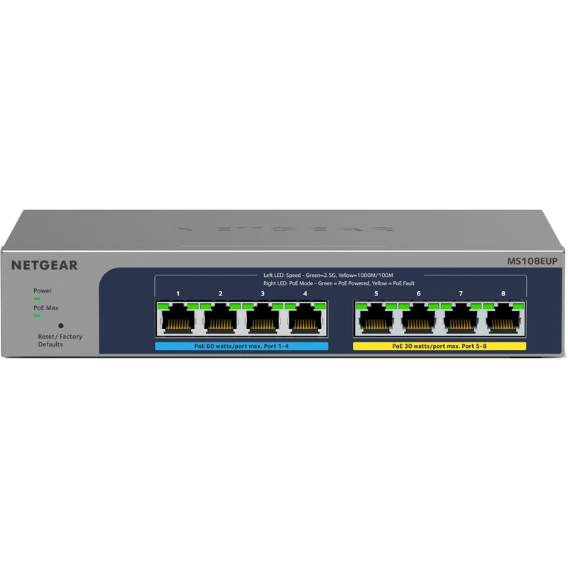Load image into Gallery viewer, Netgear ms108up switch (grijs)