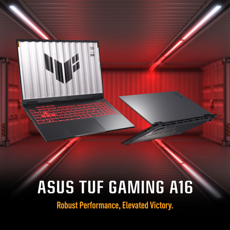 Laden Sie das Bild in Galerie -Viewer, Asus tuf gaming a16 fa608um-rv253w 16 gaming laptop (grijs | ryzen 7 260 | rtx 5060 | 16 gb | 1 tb ssd)