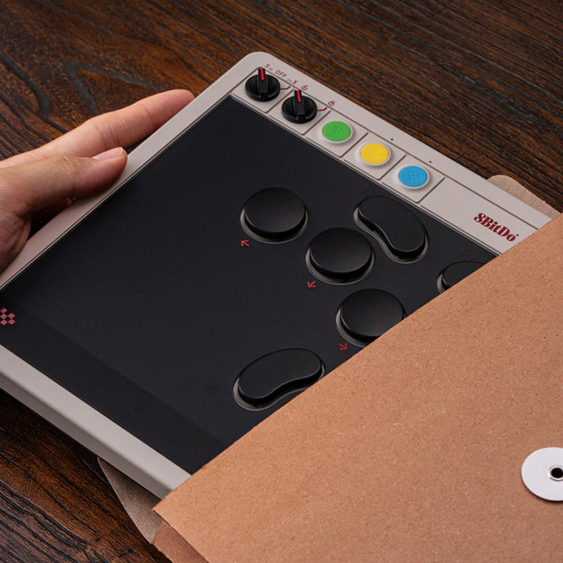 Chargez l'image dans la visionneuse de la galerie, 8bitdo arcade controller (grijs rood, 2.4 ghz bluetooth usb, nintendo switch 1 + 2, pc)