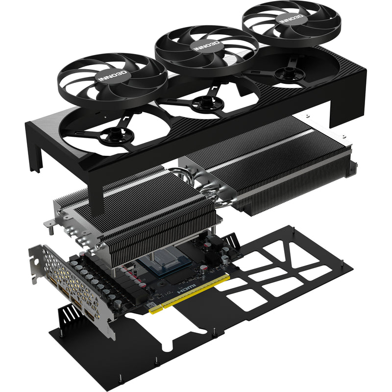 Afbeelding laden in galerijviewer, Inno3d geforce rtx 5080 x3 oc grafische kaart (dlss 4, 3x displayport, 1x hdmi 2.1)