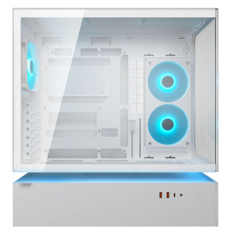 Laden Sie das Bild in Galerie -Viewer, Cougar cfv235 midi tower behuizing (wit | 2x usb-a | 1x usb-c | rgb | tempered glass)
