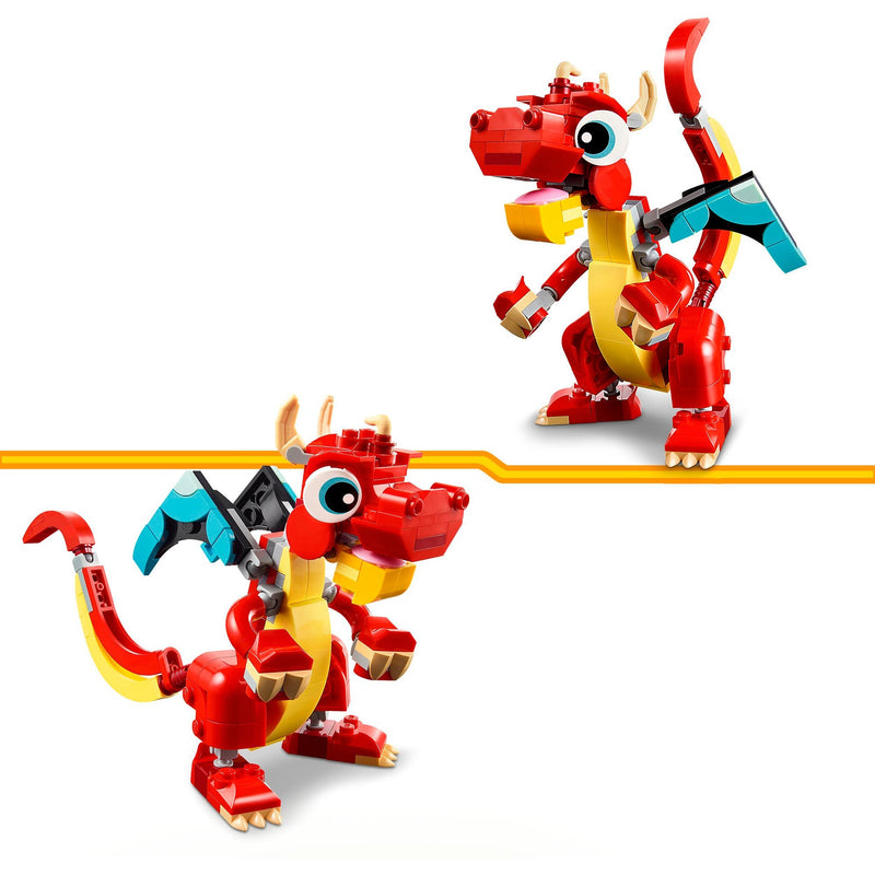 Load image into Gallery viewer, Lego creator 3-in-1 - rode draak constructiespeelgoed (31145)