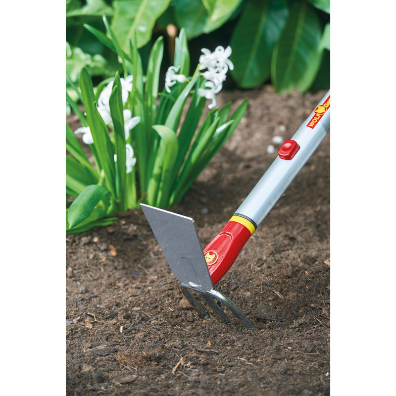 Load image into Gallery viewer, Wolf-garten multi-star il-m 3 dubbelhak schoffel (rood geel)
