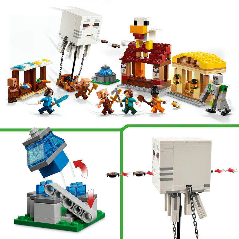 Load image into Gallery viewer, Lego minecraft 21273 de ghast-ballon aanval op het dorp