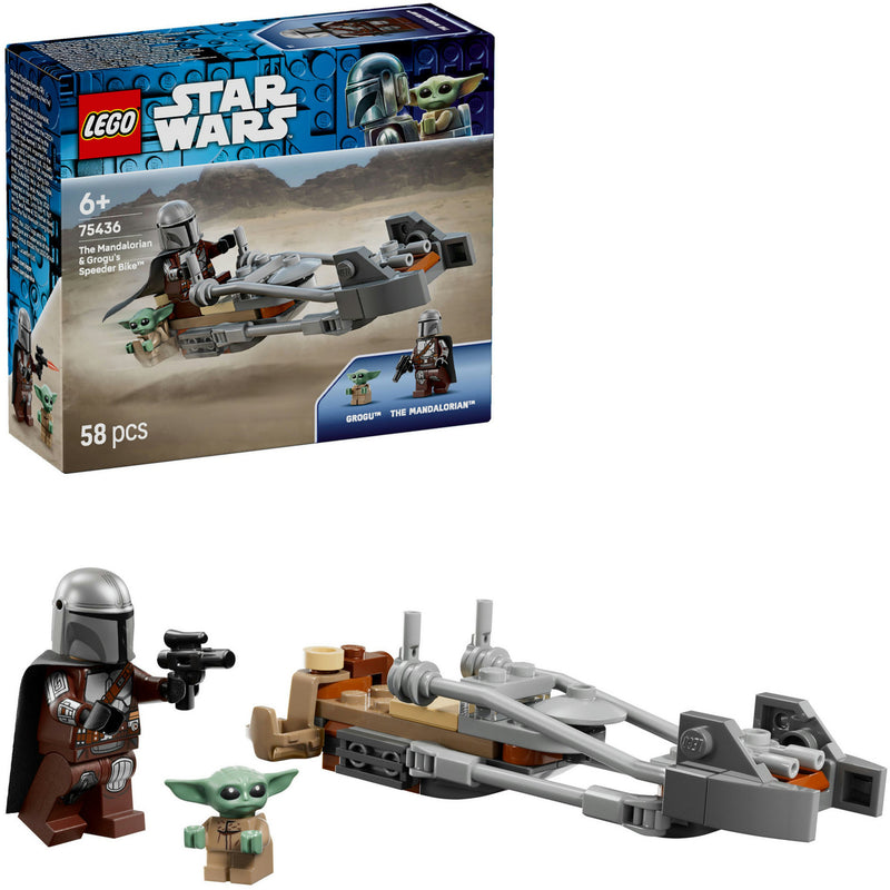Load image into Gallery viewer, Lego star wars 75436 mandalorian en grogu's speederbike