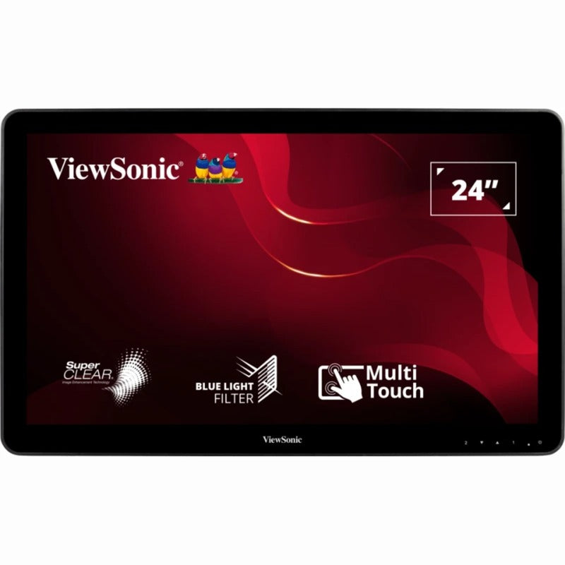 Chargez l'image dans la visionneuse de la galerie, Viewsonic 10-point touchscreen monitor td2430 24 (zwart, 1x hdmi, 1x displayport, vga, touch)
