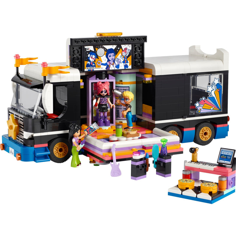 Load image into Gallery viewer, Lego friends - toerbus van popster constructiespeelgoed (42619)
