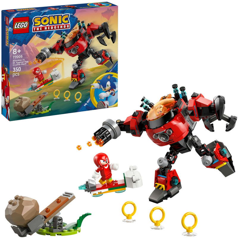 Load image into Gallery viewer, Lego sonic the hedgehog - knuckles vs. dr. eggman egg crusher mecha constructiespeelgoed (77005)