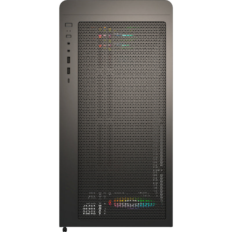 Load image into Gallery viewer, Montech xr wood midi tower behuizing (zwart | 1x usb-a | 1x usb-c | rgb | window)