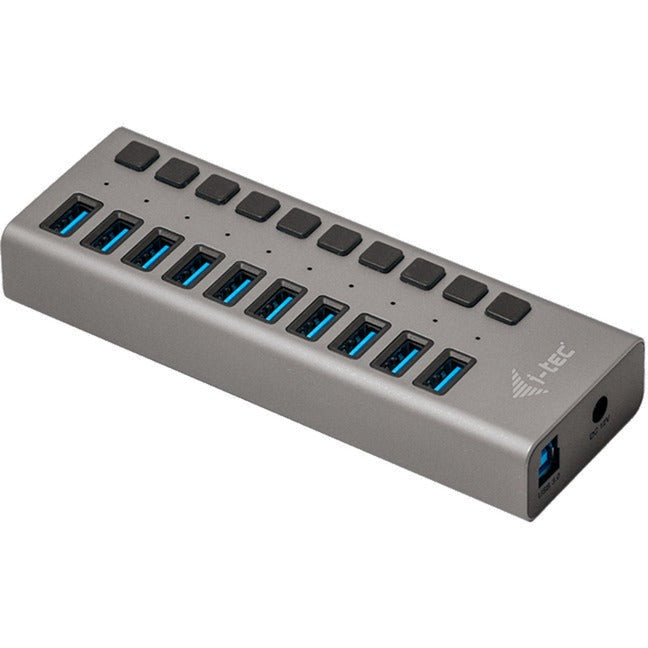 Cargue la imagen en el visor de la galería, I-tec usb 3.0 charging hub 10 port + power adapter usb-hub (zwart)