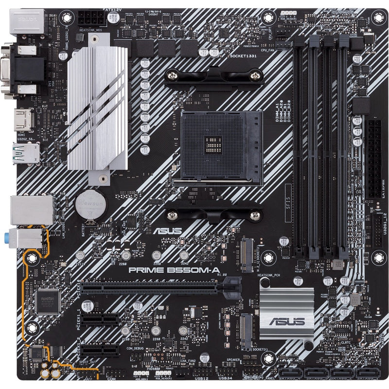 Load image into Gallery viewer, Asus prime b550m-a socket am4 moederbord (raid, gb-lan, sound, µatx)