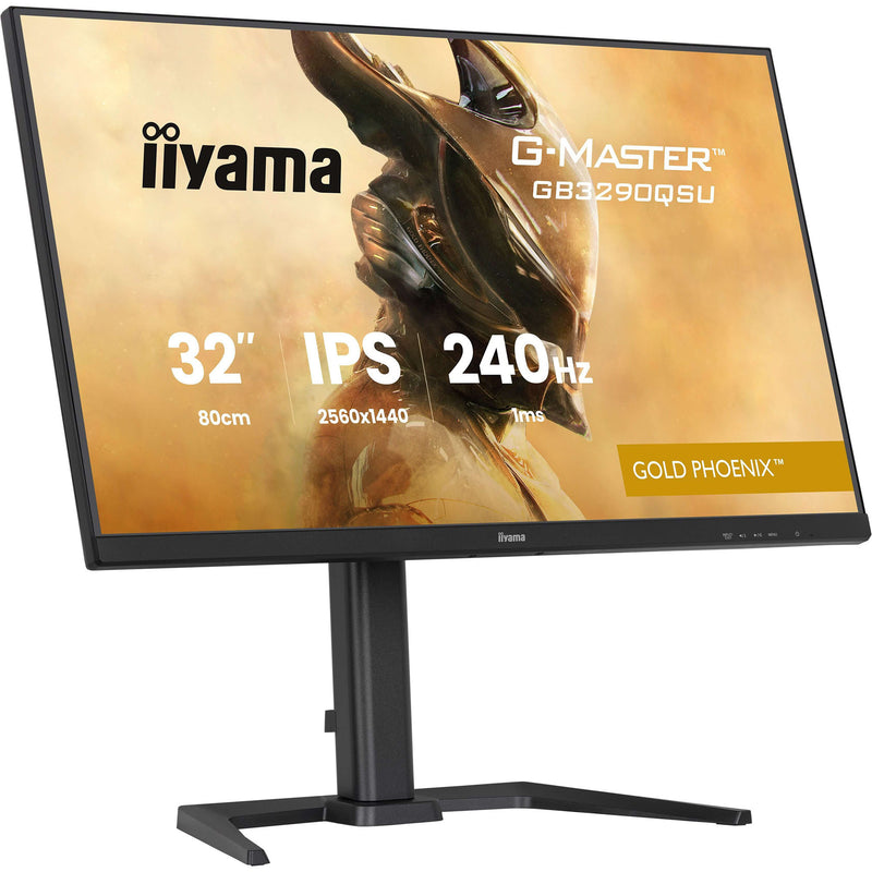 Load image into Gallery viewer, Iiyama g-master gold phoenix gb3290qsu-b1 31.5 gaming monitor (zwart (mat), 2x hdmi, displayport, 2x usb-a, 2x usb-b, 240 hz)