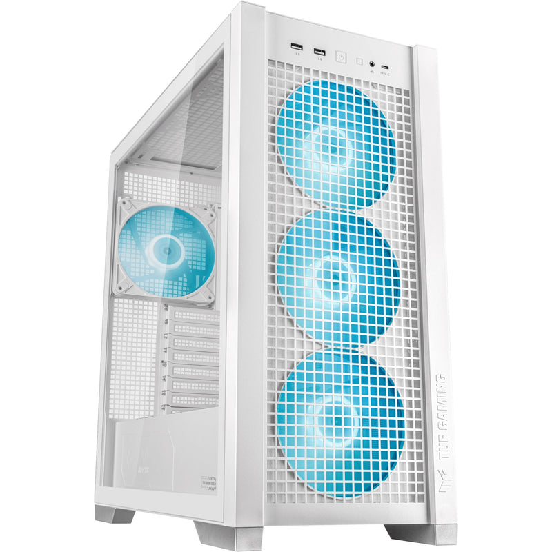Load image into Gallery viewer, Asus tuf gaming gt302 argb midi tower behuizing (wit | 2x usb-a | 1x usb-c | rgb | tempered glass)