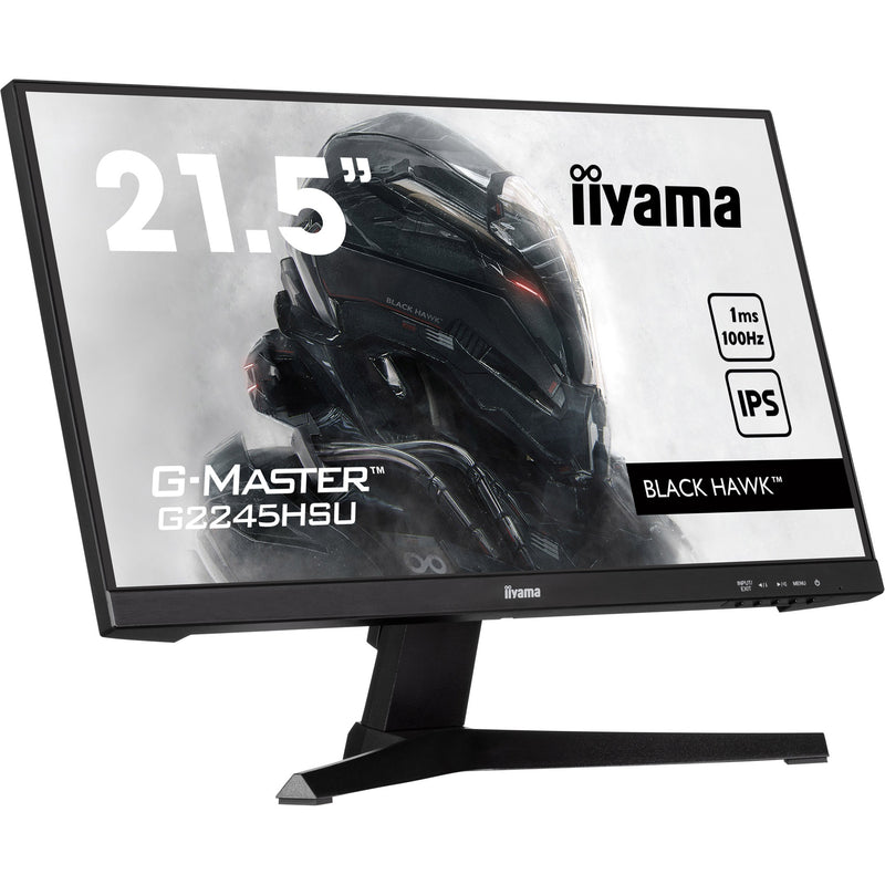 Load image into Gallery viewer, Iiyama g-master black hawk g2245hsu-b2 22 gaming monitor (zwart, hdmi, displayport, 2x usb-a, usb-b)
