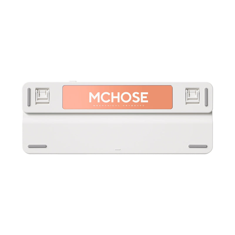 Chargez l'image dans la visionneuse de la galerie, Mchose k99 horizon orange hyacinth wireless gasket mount mechanical rgb toetsenbord (wit, us lay-out (qwerty), ktt hyacinth, rgb, hot swap, double-shot pbt, draadloos | bluetooth | usb-c)