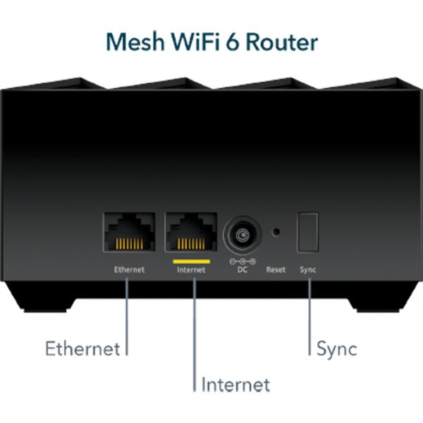 Load image into Gallery viewer, Netgear nighthawk mk73s mesh wifi 6 3-pack mesh router (zwart, 1x router, 2x satellieten )