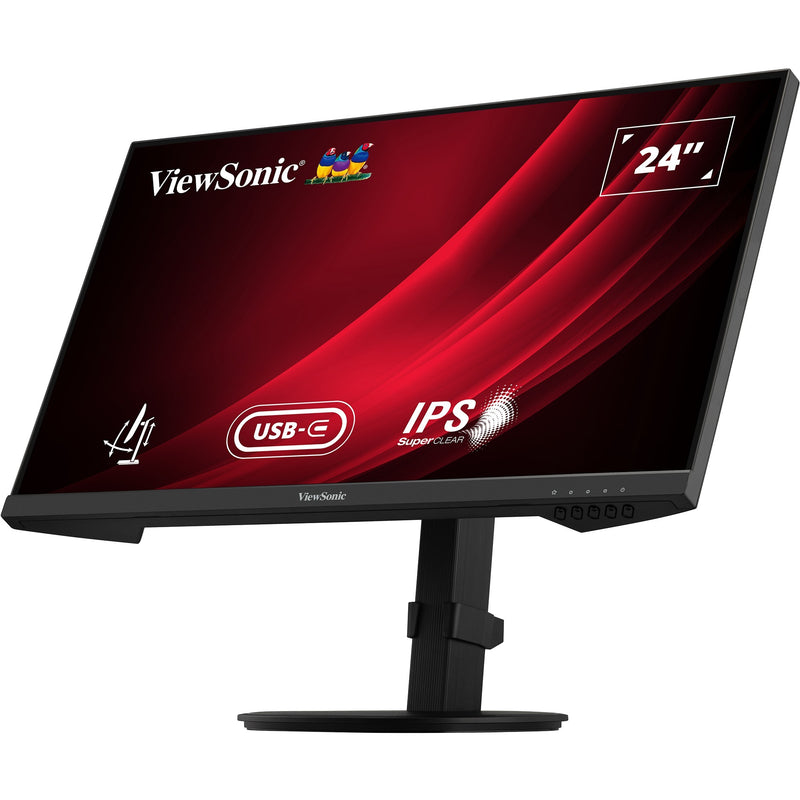 Chargez l'image dans la visionneuse de la galerie, Viewsonic vg2409-mhdu-2 24 monitor (zwart, 1x hdmi, 1x displayport, usb-c, usb-a, usb-b,100 hz)