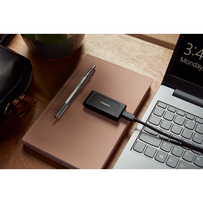 Load image into Gallery viewer, Kingston xs1000 portable 1 tb externe ssd (zwart, sxs1000 1000g, usb-a 3.2 (10 gbit s))