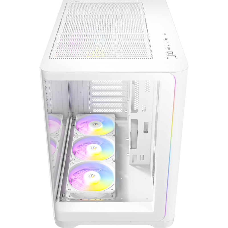 Load image into Gallery viewer, Antec c5 curve argb midi tower behuizing (wit | 2x usb-a | 1x usb-c | tempered glass)