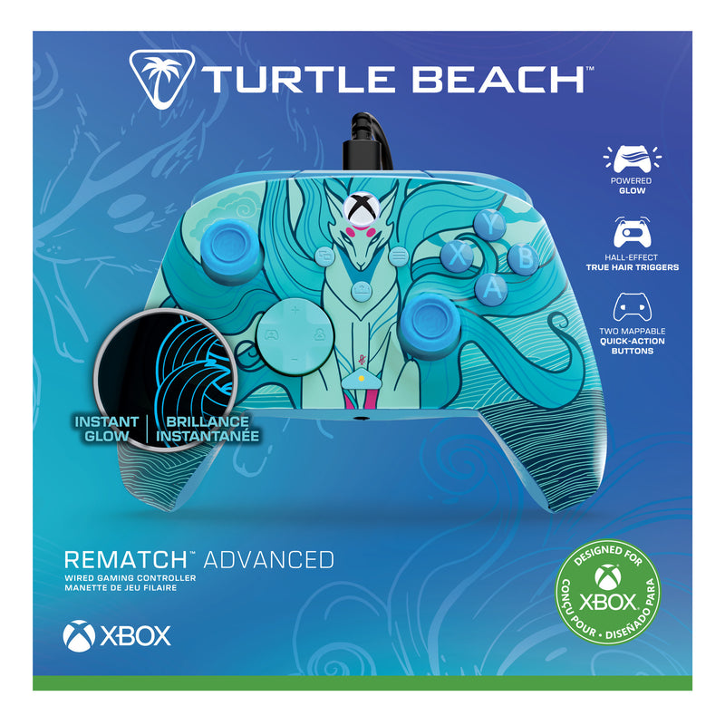 Load image into Gallery viewer, Turtle beach rematch geavanceerde bedrade controller (blue kitsune, xbox serie x|s, xbox one, pc)