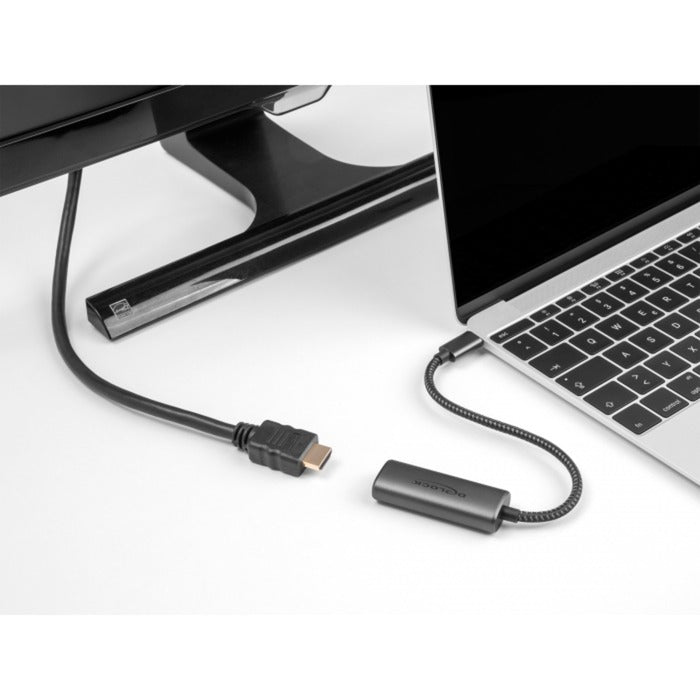 Load image into Gallery viewer, Delock usb-c (male) > hdmi (female) (dp alt mode) adapter (grijs, 0,2 meter)