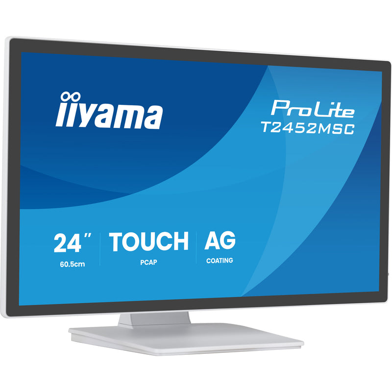 Load image into Gallery viewer, Iiyama prolite t2452msc-w2ag 24 touchscreen monitor (wit, 120 hz, hdmi, displayport, audio, usb, touch)