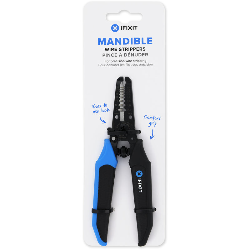 Load image into Gallery viewer, Ifixit mandible wire strippers striptang (zwart blauw)