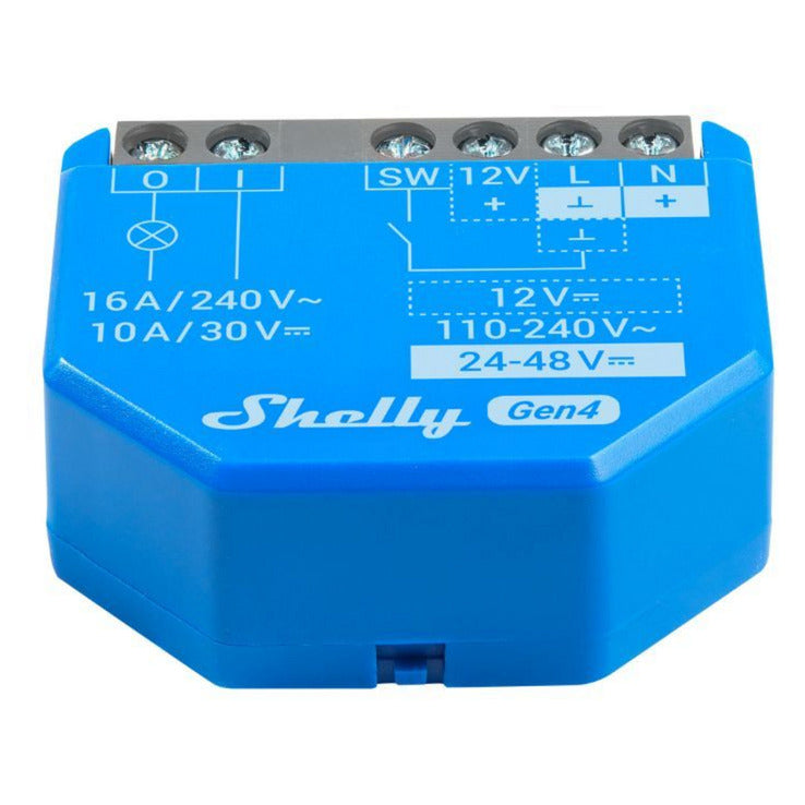 Afbeelding laden in galerijviewer, Shelly 1 gen4 relais (blauw, bluetooth, wi-fi)