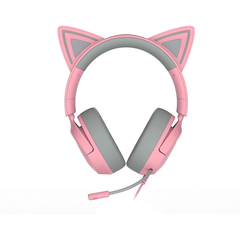 ギャラリービューアに画像をロードする, Razer kraken kitty v3 x quartz over-ear gaming headset (roze grijs)