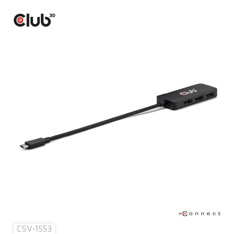Chargez l'image dans la visionneuse de la galerie, Club 3d usb-c naar 3x displayport hub (zwart)