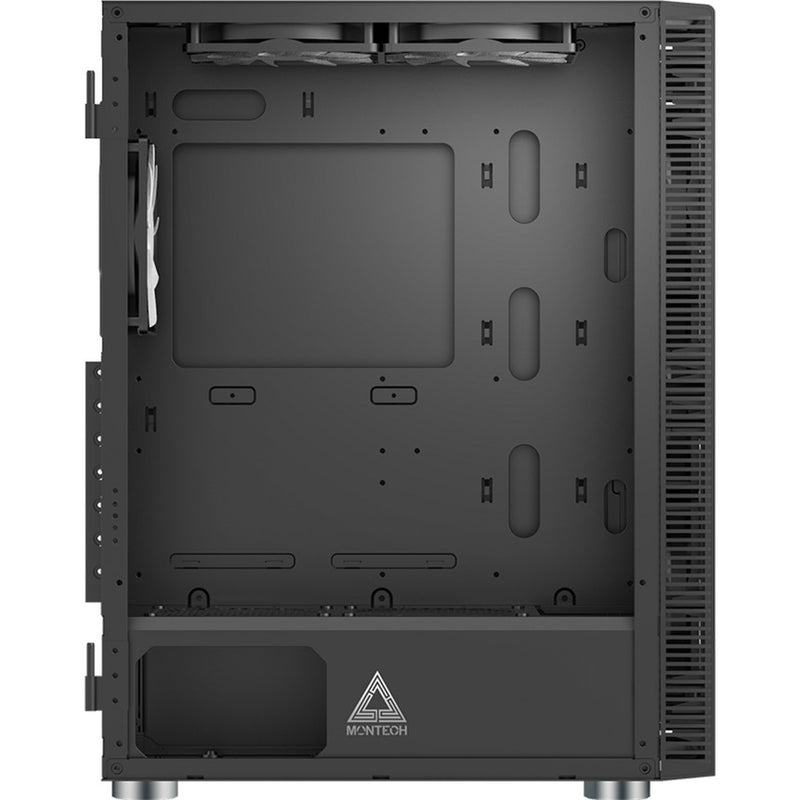 Load image into Gallery viewer, Montech x3 glass midi tower behuizing (zwart | 3x usb-a | rgb | tempered glass)