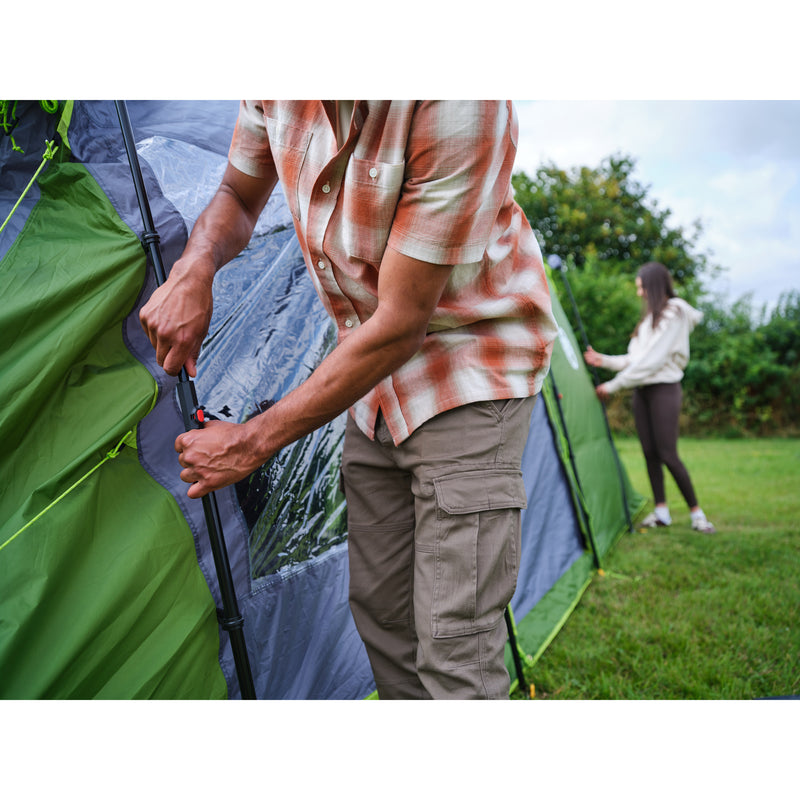Load image into Gallery viewer, Coleman fastpitch victoria falls 4 blackout tent (groen grijs)
