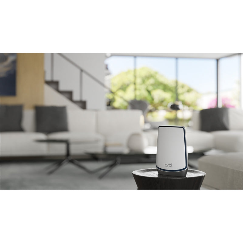 Load image into Gallery viewer, Netgear orbi wifi 6-systeem (rbk852) ax6000 mesh router (wit zilver, 1x router (rbr850), 1x satelliet (rbs850), dekking tot 350 m²)