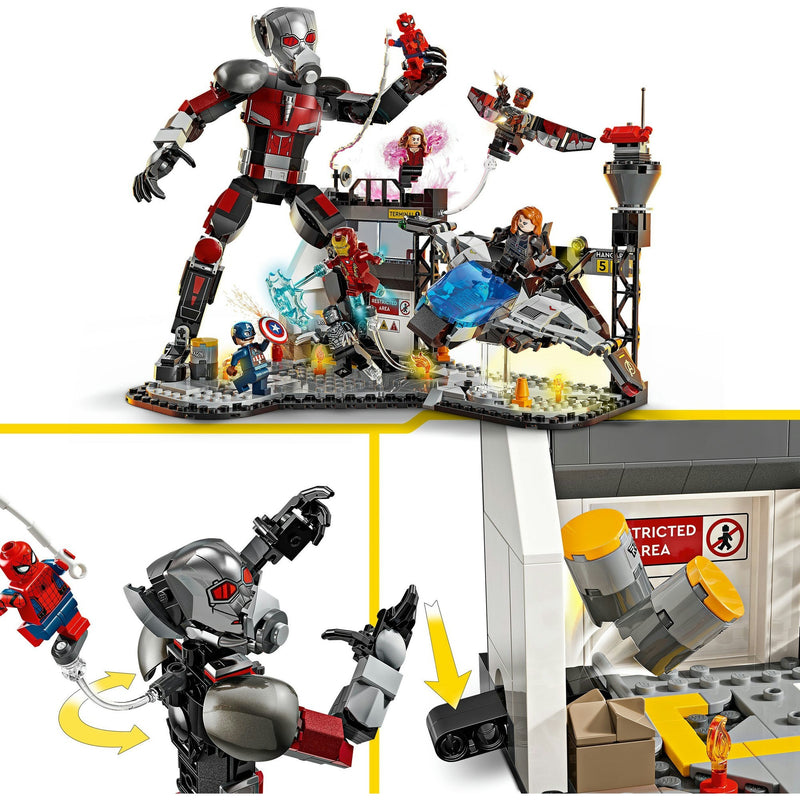 Load image into Gallery viewer, Lego super heroes 76314 captain america civil war actiescene