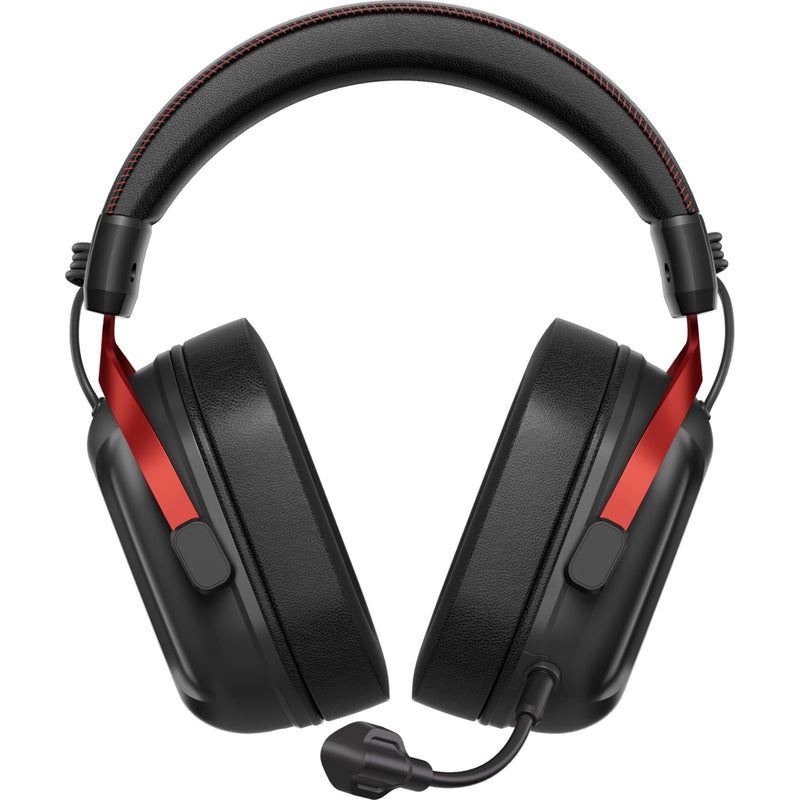 Afbeelding laden in galerijviewer, Mchose s9 pro wireless over-ear gaming headset (zwart rood, pc laptop playstation switch smartphone, 2.4g bluetooth wired type-c )