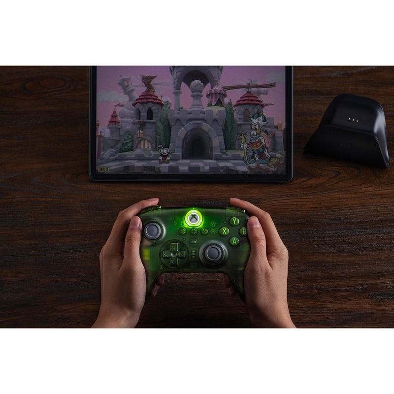 Afbeelding laden in galerijviewer, 8bitdo ultimate 3-mode controller voor xbox (groen transparant, xbox series x|s, xbox one, pc, bluetooth usb-c 2.4 ghz )
