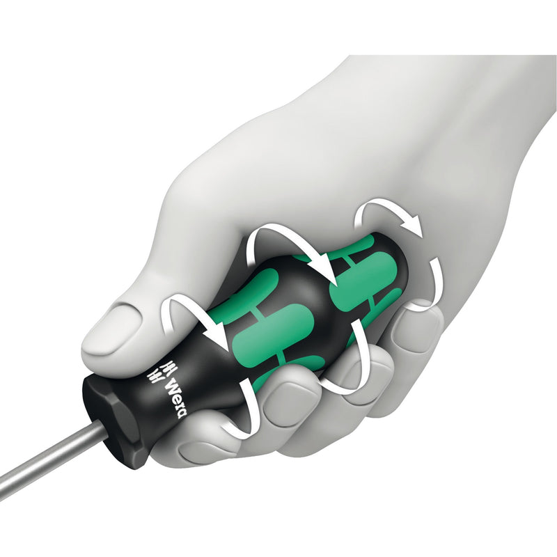 Load image into Gallery viewer, Wera 334 6 schroevendraaierset kraftform plus (zwart groen, 6-delig)