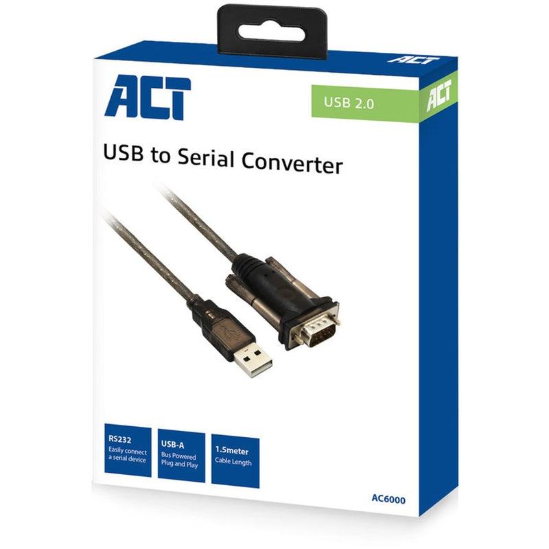 Load image into Gallery viewer, Act connectivity usb naar serieel converter (basic version) adapter (zwart)
