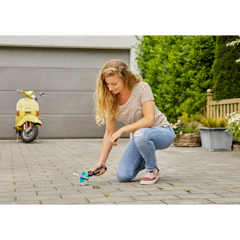 Load image into Gallery viewer, Gardena 2-in-1 combisystem onkruidwieder voor patio’s voegenkrabber (turquoise, 3607-20)