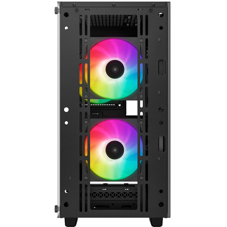Load image into Gallery viewer, Deepcool cc360 argb mini tower behuizing (zwart | 2x usb-a | rgb | tempered glass)
