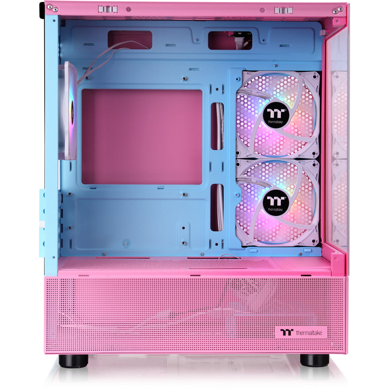 Afbeelding laden in galerijviewer, Thermaltake view 170 tg argb mini tower behuizing (roze | 2x usb-a | rgb | tempered glass)