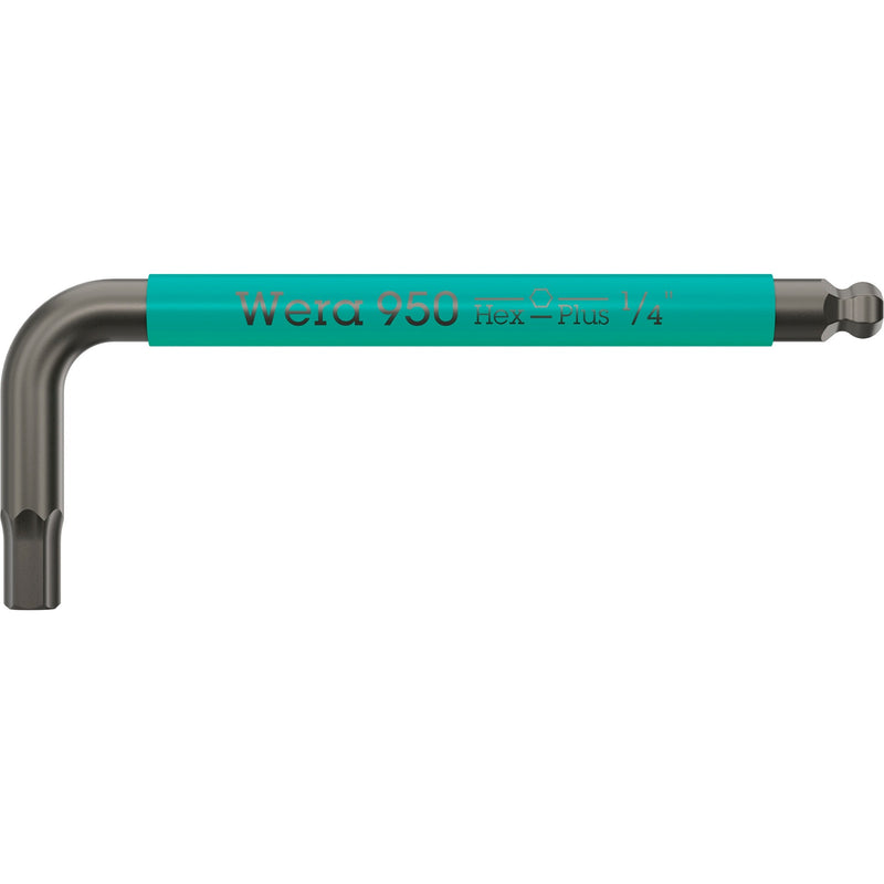 Load image into Gallery viewer, Wera 950 9 hex-plus multicolour imperial 3 stiftsleutelset, blacklaser (zwart, 9‑delig)