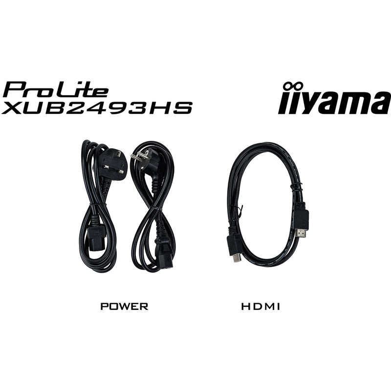 Load image into Gallery viewer, Iiyama prolite xub2493hs-b6 23.8 monitor (zwart, hdmi, displayport)