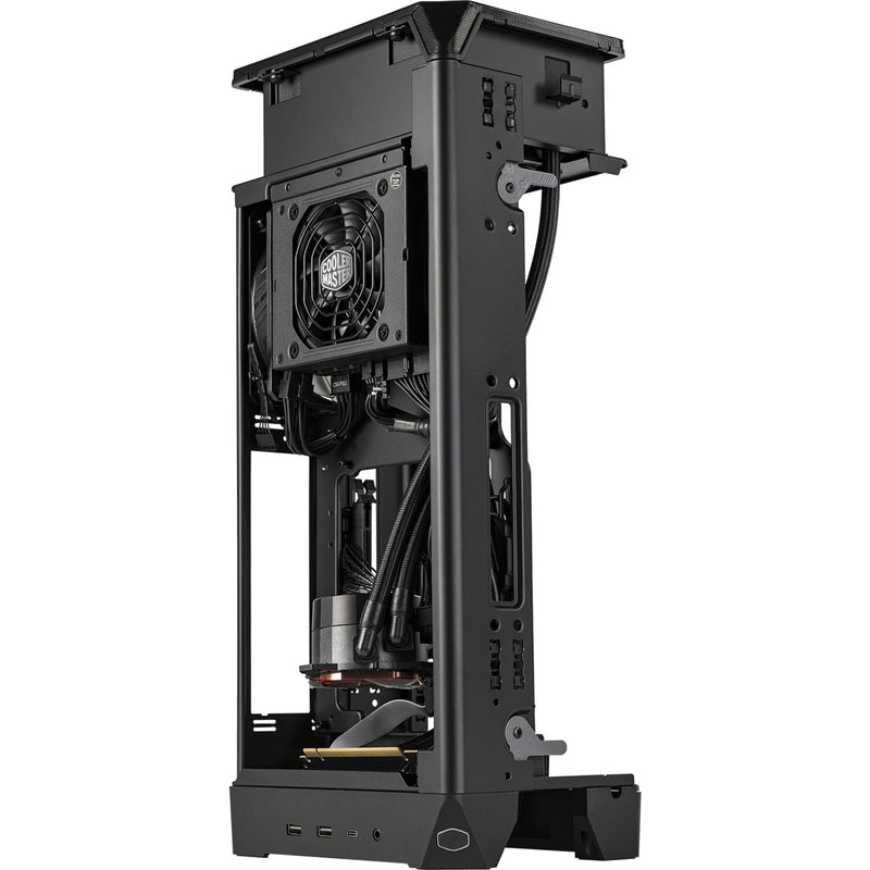 Load image into Gallery viewer, Cooler master ncore 100 max mini tower behuizing (donkergrijs | 2x usb-a | 1x usb-c)