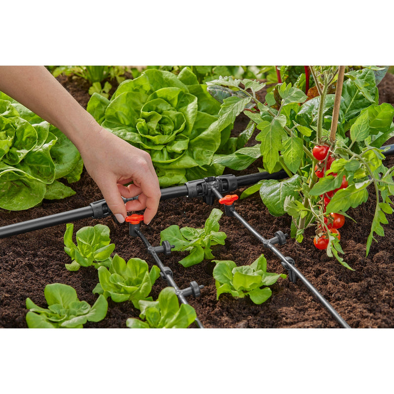 Load image into Gallery viewer, Gardena micro-drip-system t-stuk 1 2” – 3 16 verbinding (donkergrijs)