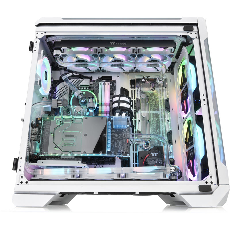 Load image into Gallery viewer, Thermaltake view 51 tg snow argb edition midi tower behuizing (wit | 4x usb-a | 1x usb-c | rgb | window)