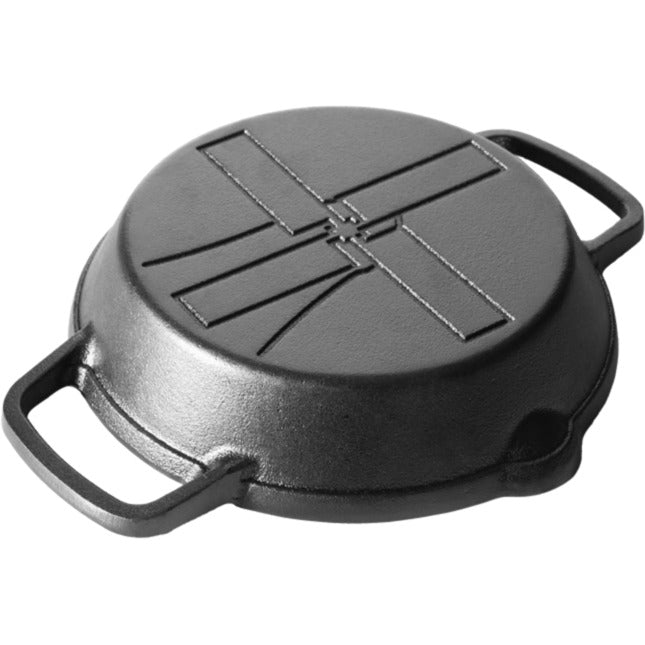 Cargue la imagen en el visor de la galería, The windmill skillet s met 2 handvatten bak- braadpan (zwart, ø 16 cm)