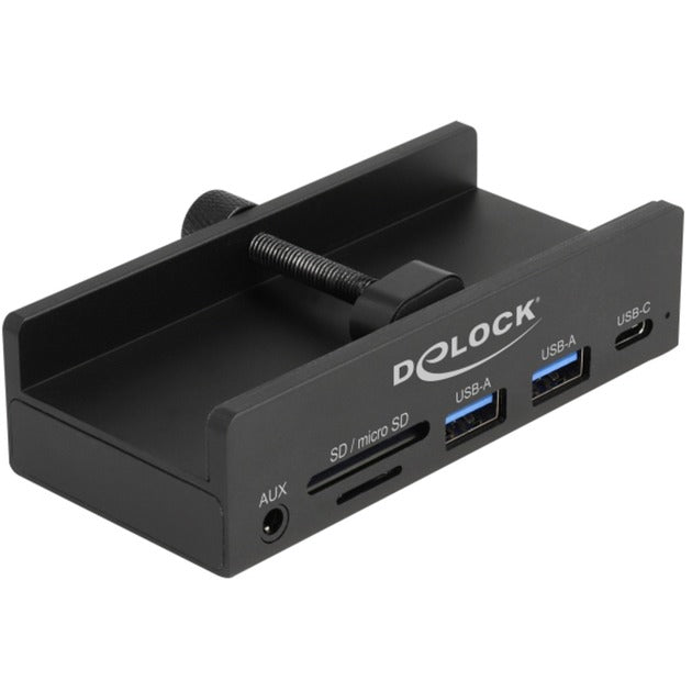 Load image into Gallery viewer, Delock externe 3-poort usb-hub met borgschroef (zwart)