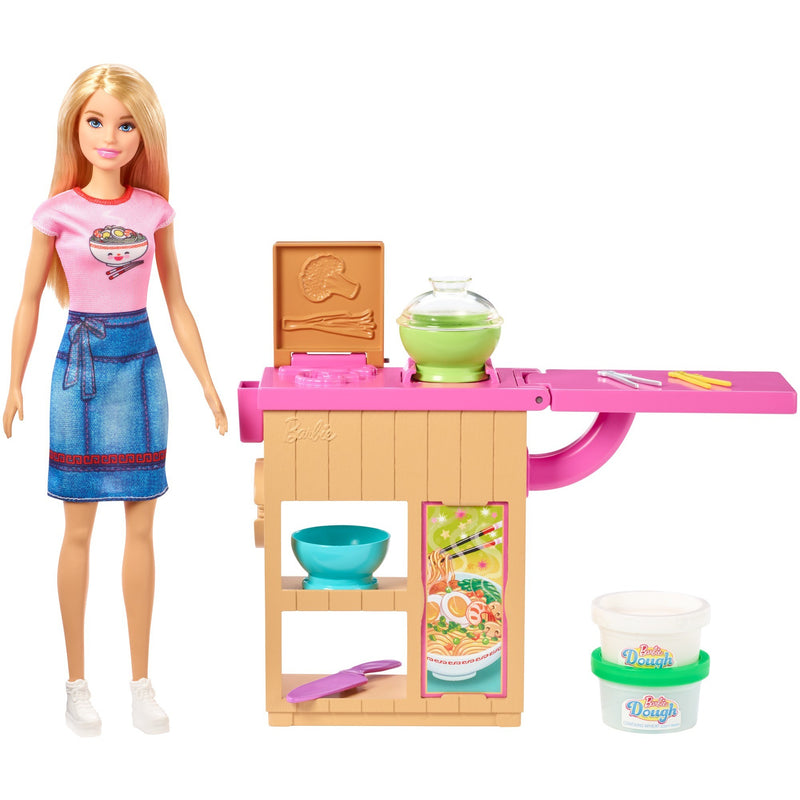 Load image into Gallery viewer, Barbie noodle bar speelset en pop
