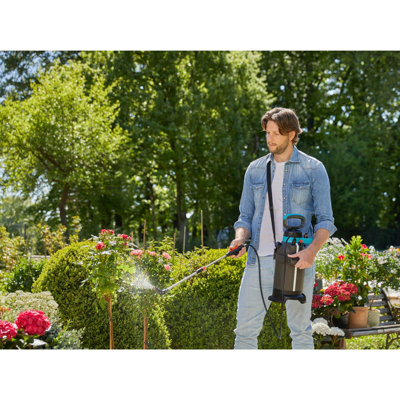 Load image into Gallery viewer, Gardena drukspuit 5 l easypump (grijs turquoise, 11136-20)